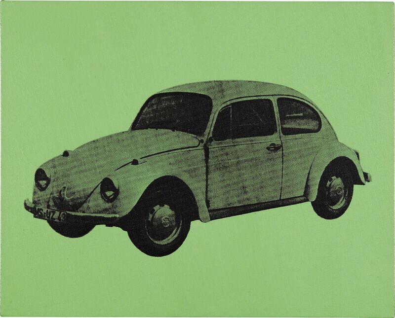 Andy Warhol, ‘Volkswagen Bug (Green)’, 1977, Mixed Media, Synthetic polymer paint and silkscreen ink on canvas, Phillips