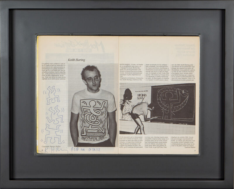 Keith Haring, ‘Untitled ('Falling Men' - Montreux 1983)’, 1983, Drawing, Collage or other Work on Paper, Pen, paper, Artificial Gallery