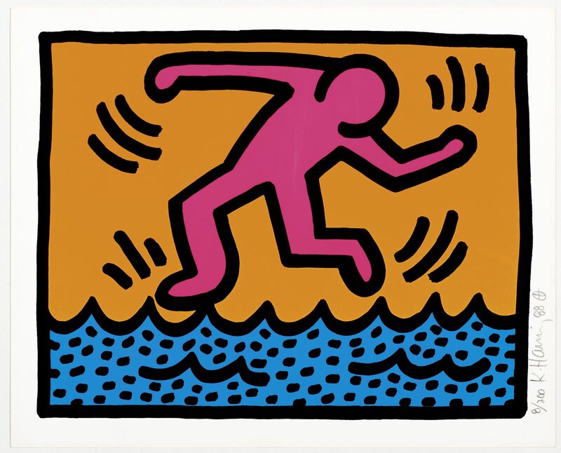 Keith Haring, ‘Pop Shop II  Complete Portfolio (four pieces)’, 1988, Print, Screenprint in colors on wove paper, Fine Art Mia
