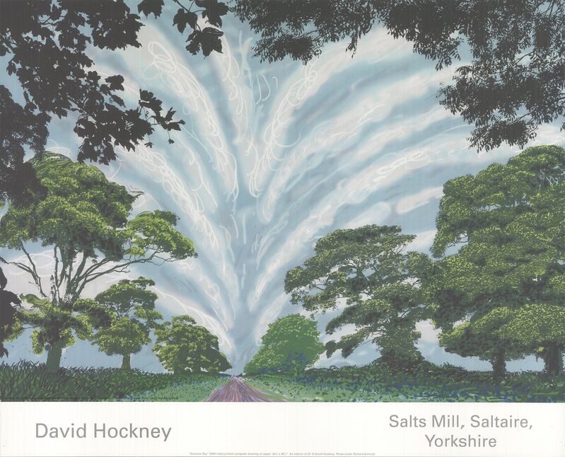 David Hockney, ‘Summer Sky’, 2008, Print, Offset Lithograph, ArtWise