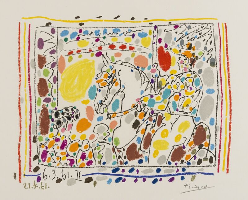Pablo Picasso, ‘The Picador II (Mourlot 350; Bloch 1017)’, 1961, Print, Lithograph printed in colours, Forum Auctions