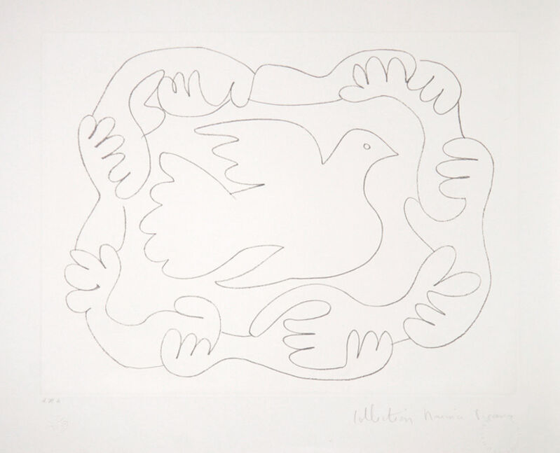 Pablo Picasso, ‘Etudes de Mains et Colombe, 1952’, 1979-1982, Print, Lithograph on Arches Paper, RoGallery