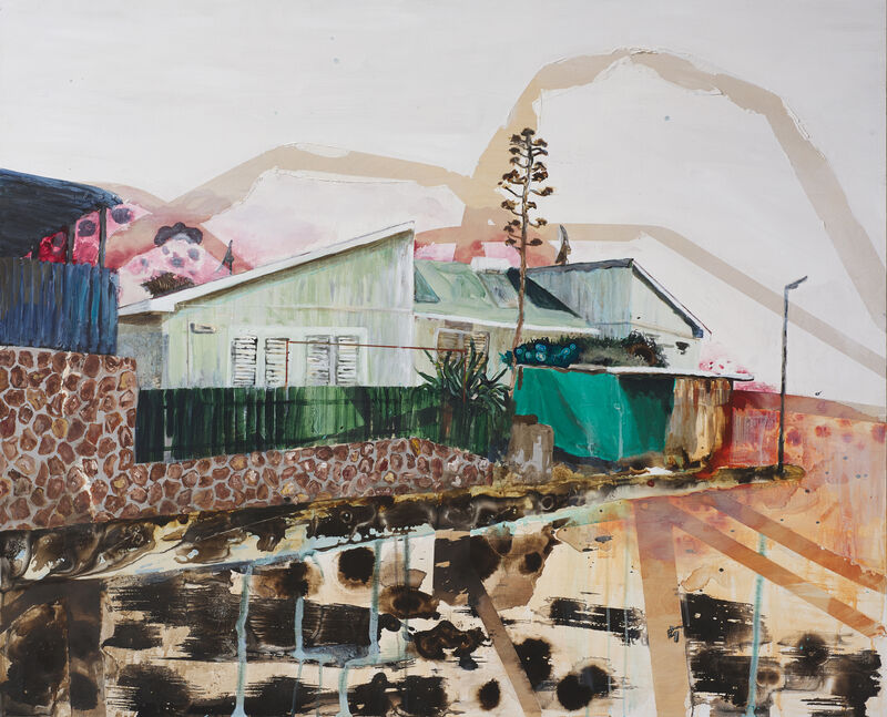 Tamar Roded, ‘The House at the End’, 2020, Painting, Mixed Media on Wood, Litvak Contemporary