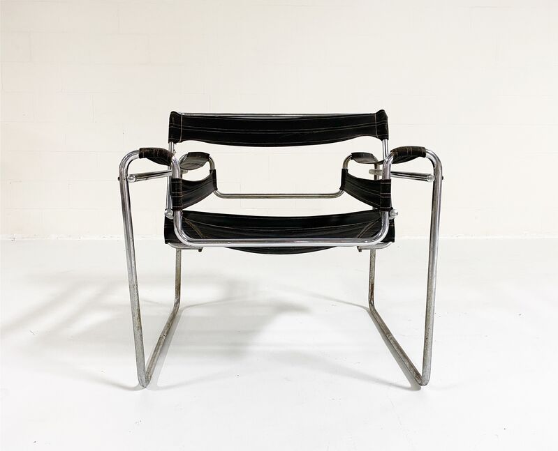 Marcel Breuer, ‘Early Canvas Model B3 "Wassily" Chair, Black Eisengarn’, 1927, Design/Decorative Art, Chromium-plated tubular steel and original Eisengarn canvas., Forsyth