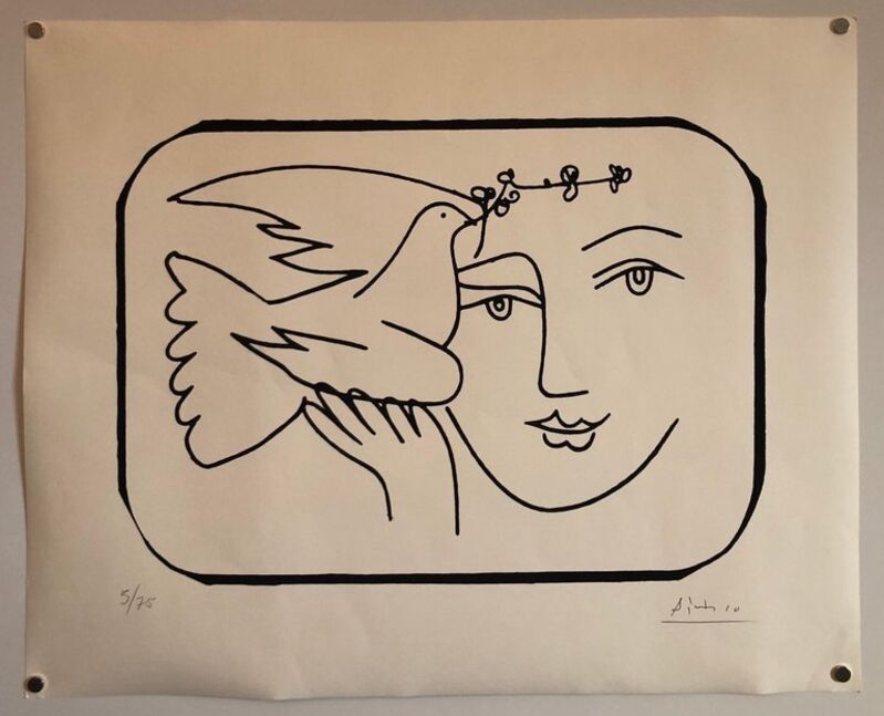 Pablo Picasso, ‘Boy with Dove Limited Edition Screen Print or Lithograph’, 20th Century, Print, Lithograph, Screen Print, Lions Gallery