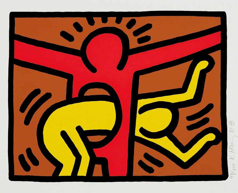 Keith Haring, ‘Pop Shop IV: one plate’, 1989, Print, Screenprint in colors, on wove paper, with full margins, Phillips