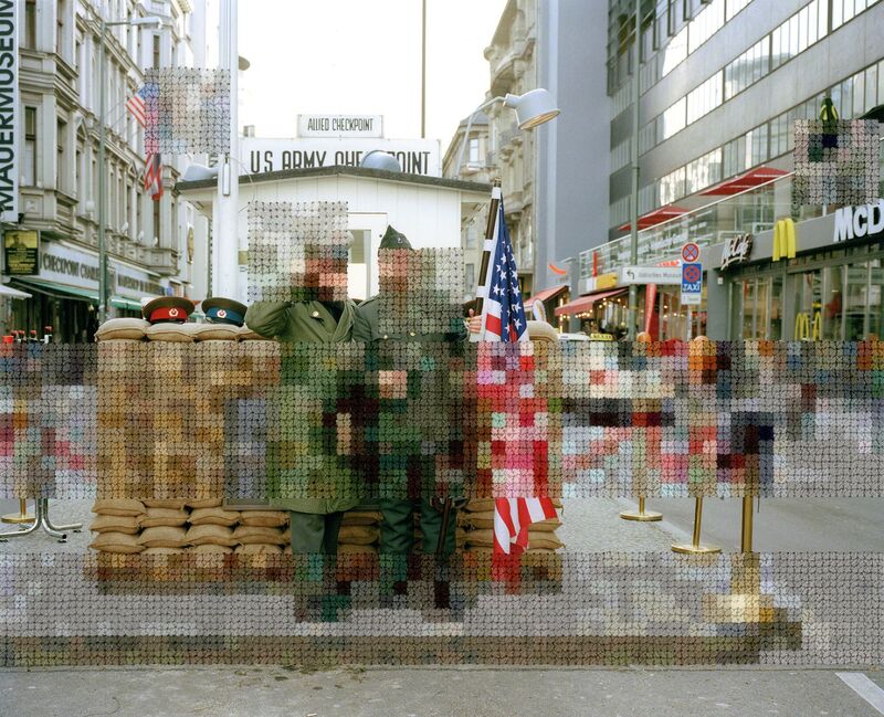 Diane Meyer, ‘Checkpoint Charlie’, 2012-2017, Photography, Hand Sewn Archival Ink Jet Print, Pictura Gallery