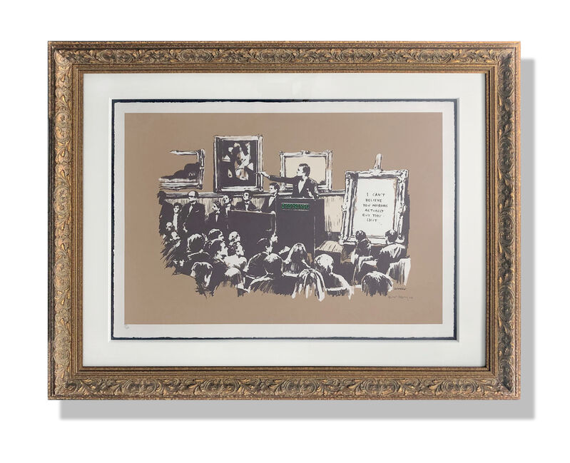 Banksy, ‘Morons (Sepia)’, 2007, Print, Screenprint in colours on wove paper, Tate Ward Auctions