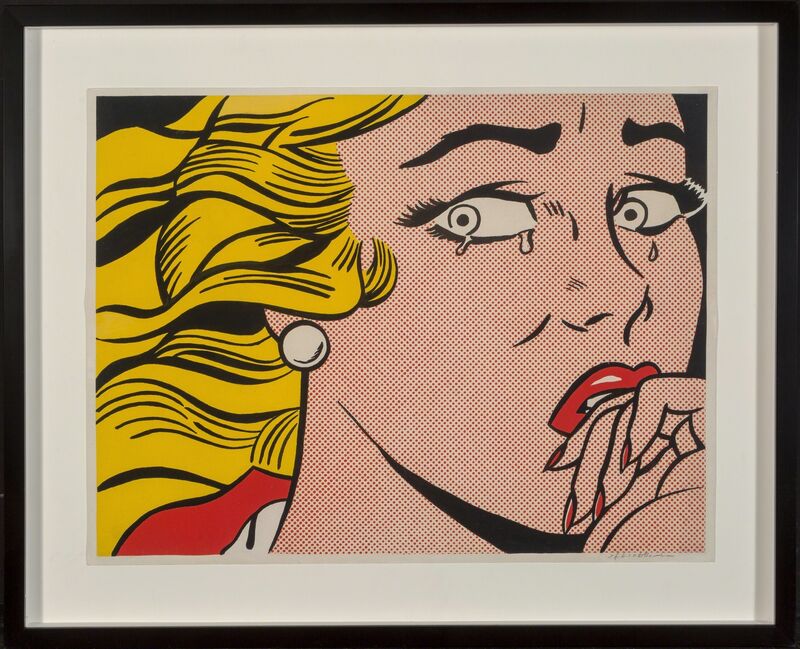 Roy Lichtenstein, ‘Crying Girl’, 1963, Print, Offset lithograph in colors on wove paper, Heritage Auctions