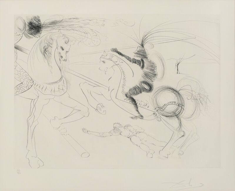 Salvador Dalí, ‘Rout at San Germano’, 1972, Print, Etching on paper, Heritage Auctions