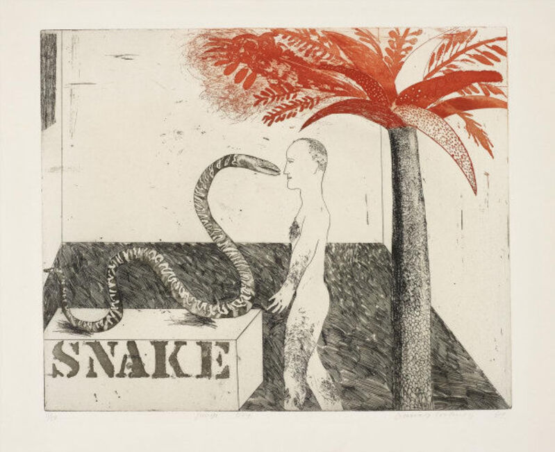 David Hockney, ‘'Untitled' Study for Jungle Boy’, ca. 1964, Drawing, Collage or other Work on Paper, Graphite on Paper, Mr & Mrs Clark’s