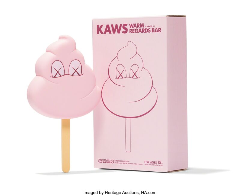 KAWS, ‘Warm Regards Bar (Pink)’, 2008, Sculpture, Painted cast vinyl, Heritage Auctions