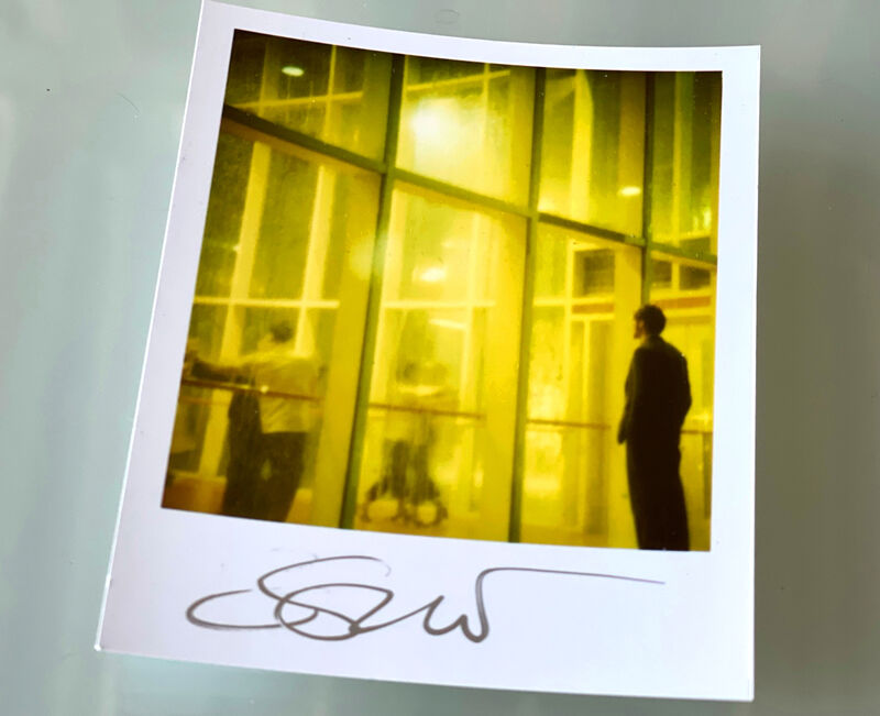Stefanie Schneider, ‘Stefanie Schneider Polaroid sized Minis - Henry watching Athena Dance (Stay) - signed, loose - with Ryan Gosling’, 2006, Photography, Digital C-Print, based on a Polaroid, Instantdreams