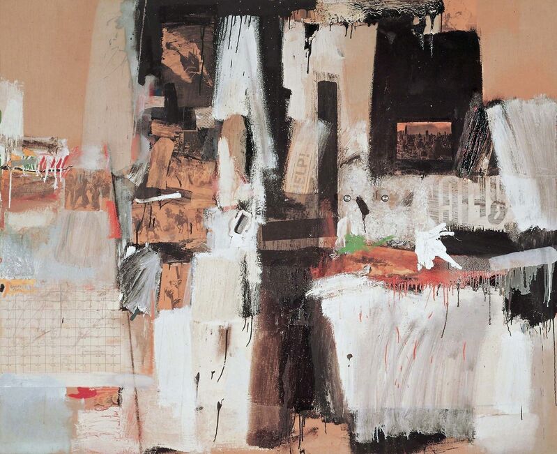 Robert Rauschenberg, ‘Broadcast’, 1959, Combine: oil, graphite, paper, fabric, newspaper, printed paper, printed reproductions, and plastic comb on canvas with three concealed radios, Robert Rauschenberg Foundation