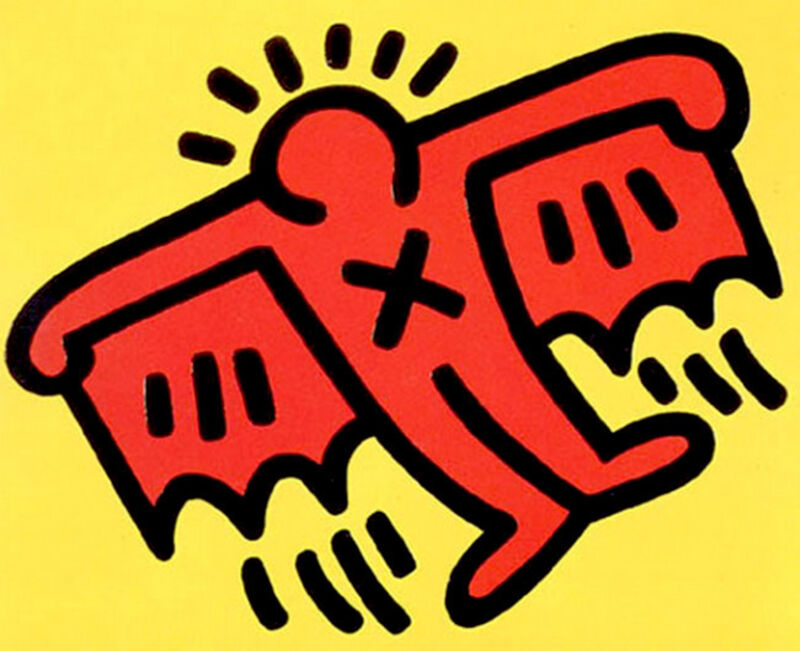 Keith Haring, ‘Devil Bat from Icons’, 1990, Print, Silkscreen with embossing, Vertu Fine Art