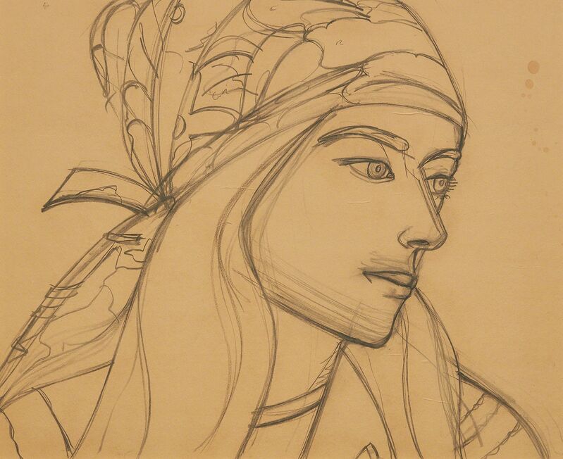 Alex Katz, ‘Anne’, 1972, Drawing, Collage or other Work on Paper, Charcoal on paper, laid on foam-core, Phillips
