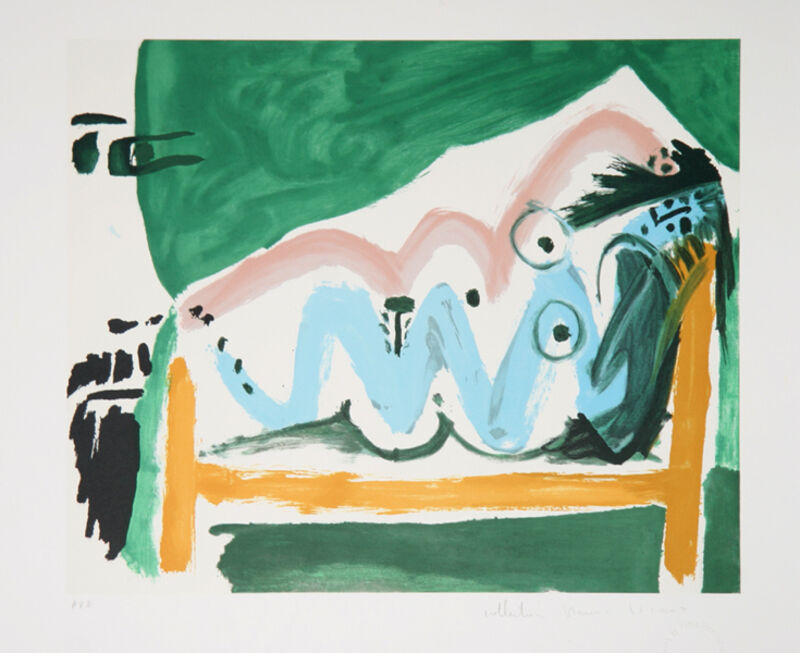 Pablo Picasso, ‘Ne Allongée et Tête d'Homme de Profil, 1965’, 1979-1982, Print, Lithograph on Arches paper, RoGallery