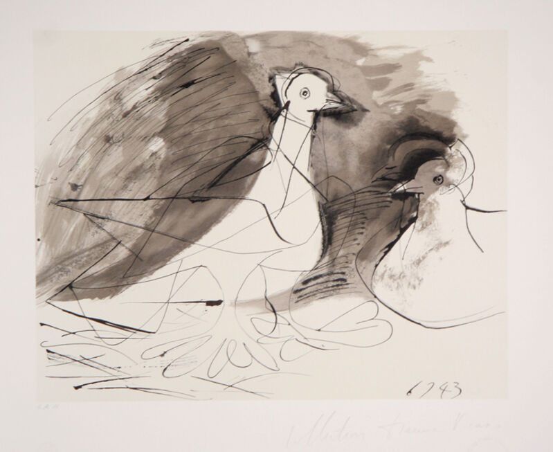 Pablo Picasso, ‘Pigeons, 1943’, 1979-1982, Print, Lithograph on Arches paper, RoGallery