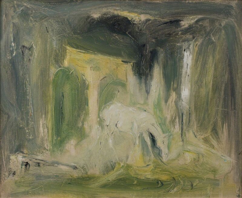 Giovanni Stradone, ‘Roman landscape’, primi Anni '70, Painting, Oil on masonite, Finarte