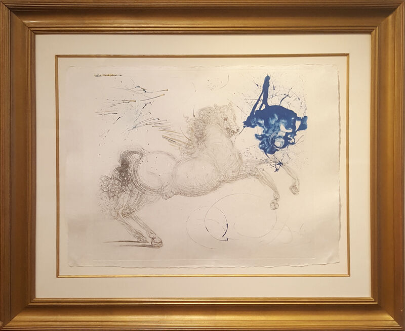 Salvador Dalí, ‘Pegasus’, 1964, Print, Drypoint with aquatint on Japon nacré, Galerie d'Orsay