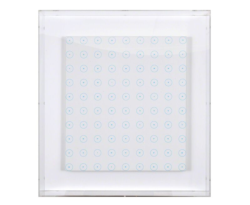 Damien Hirst, ‘Painting-by-numbers’, 2001, Print, Print on canvas, in its plexiglass box, Millon Belgium
