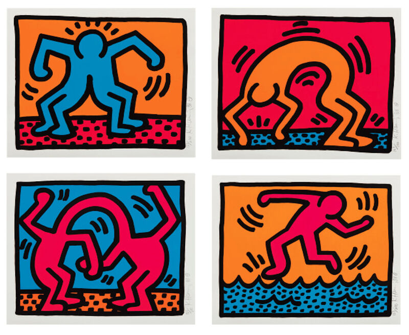Keith Haring, ‘Pop Shop II’, 1988, Print, The complete set of four screenprints in colors, Revolver Gallery