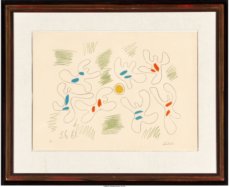 Pablo Picasso, ‘Football’, 1961, Print, Lithograph in colors on Arches paper, Heritage Auctions