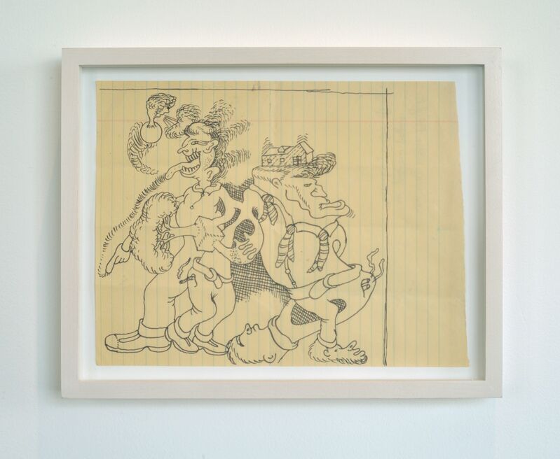 Peter Saul, ‘Untitled’, 1995, Ink on Lined Paper, LAXART