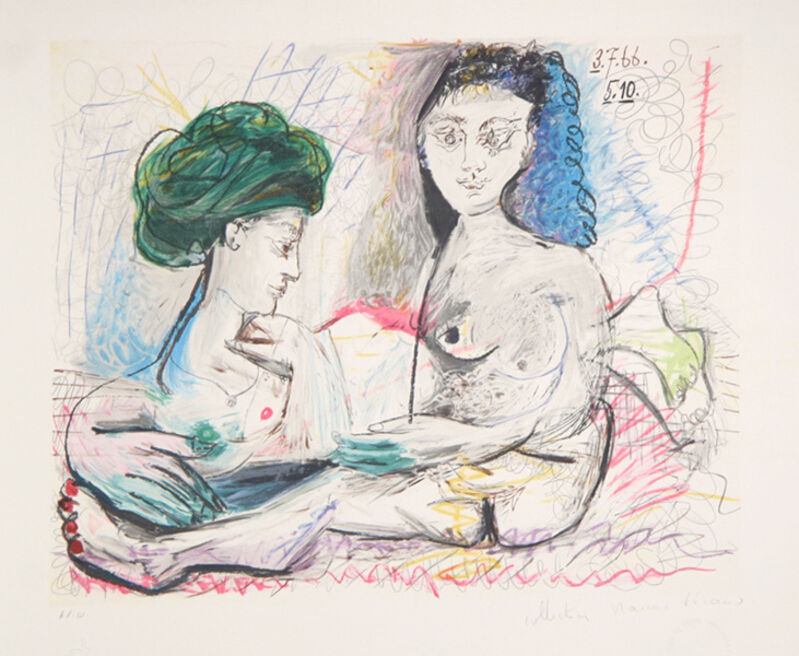 Pablo Picasso, ‘Deux Femmes Nues’, 1973, Print, Lithograph on Arches Paper, RoGallery