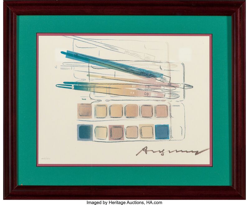 Andy Warhol, ‘Watercolor Paint Kit with Brushes’, 1982, Print, Offset lithograph in colors, Heritage Auctions