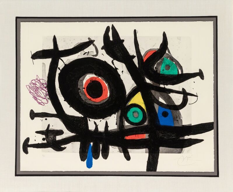 Joan Miró, ‘L'Oiseau Destructeur’, 1969, Print, Etching, aquatint and carborundum in colors on wove paper, Heritage Auctions
