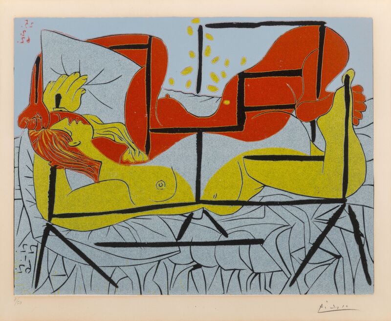 Pablo Picasso, ‘Danaè’, 1962, Print, Linocut in colors on Arches paper, Heritage Auctions