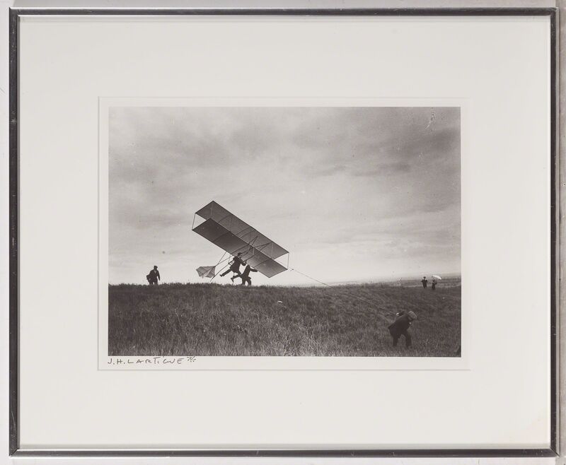 Jacques-Henri Lartigue, ‘[Zissou takes off his ZYX 24, Rouzat]’, 1910, Photography, Gelatin silver print print, Doyle