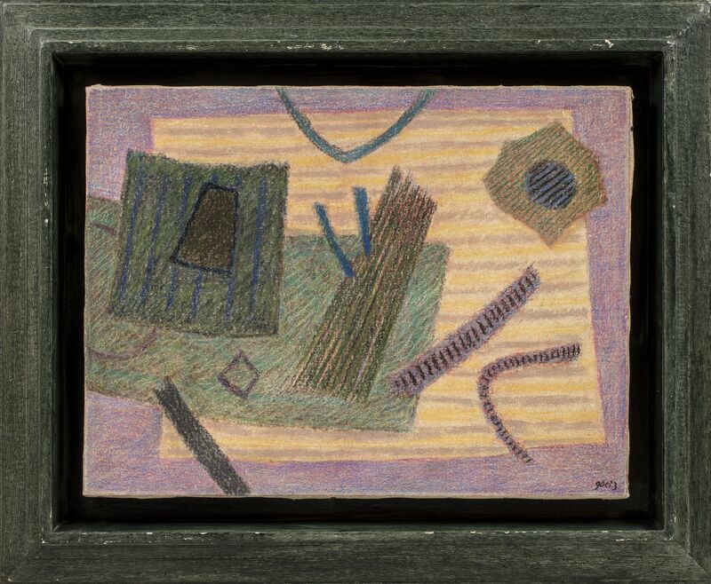 Henri Goetz, ‘Composition’, Circa, Painting, Pastel on canvas, Millon