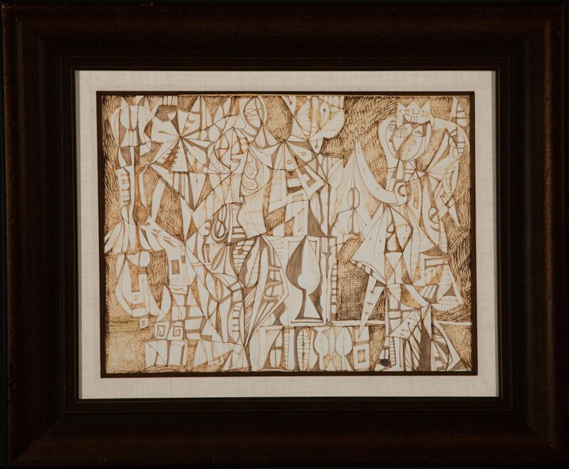 René Portocarrero, ‘Figures in Interior’, 1949, Other, Ink on paper, Heritage Auctions