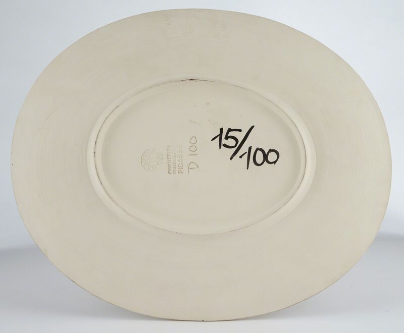 Pablo Picasso, ‘VISAGE GÉOMÉTRIQUE (A.R. 356)’, 1956, Design/Decorative Art, White ceramic plate, Doyle