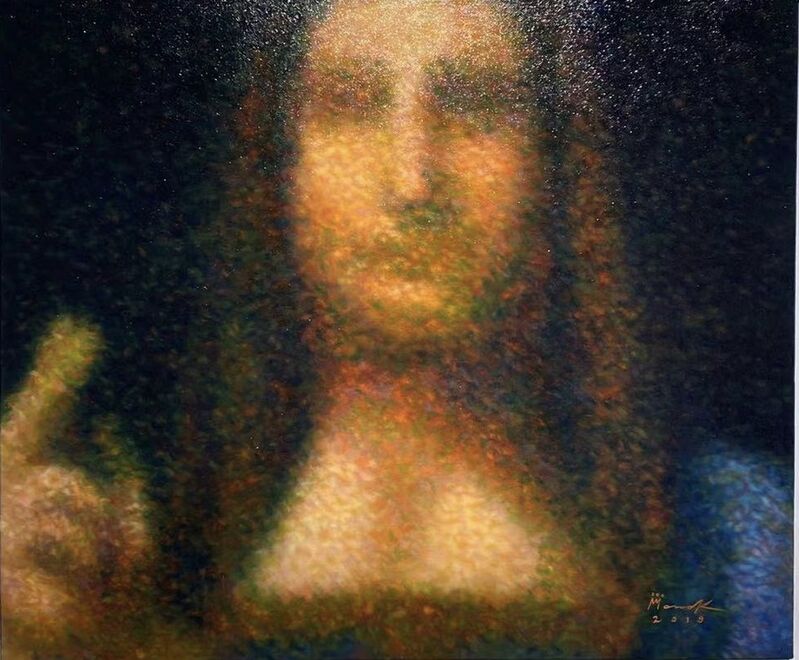 Roldan Manok C. Ventura, ‘After Leonardo Da Vinvi (Detail - Salvador Mundi)’, 2019, Painting, Oil on canvas, Tang Contemporary Art