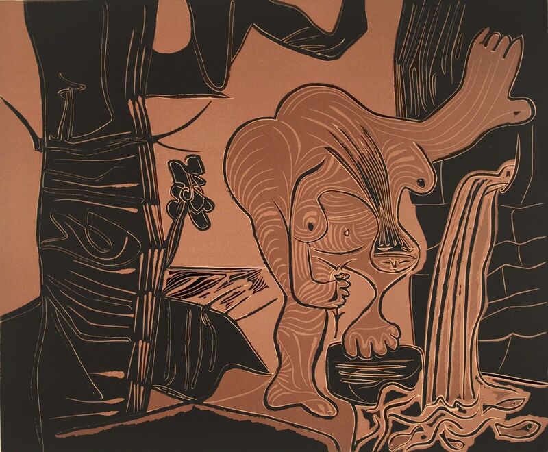 Pablo Picasso, ‘Femme à la source’, 1962, Print, Linocut, R. S. Johnson Fine Art