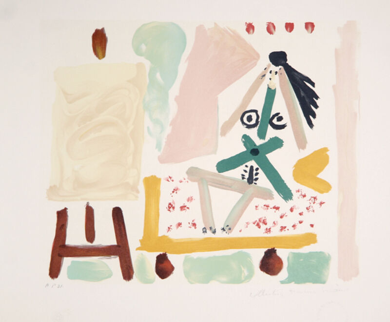 Pablo Picasso, ‘Le Modele Dans L'Atelier’, 1979, Print, Lithograph on Arches Paper, RoGallery