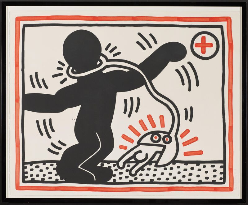 Keith Haring, ‘Untitled’, 1985, Print, Colour lithograph on BFK Rives., Van Ham