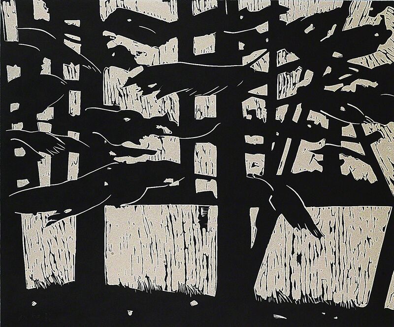 Alex Katz, ‘Pines’, 2003, Print, Linocut, Peter Blum Gallery