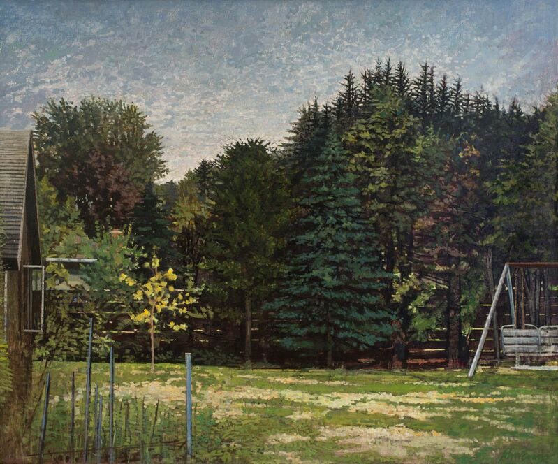 John Evans, ‘Backyard’, 1983, Painting, Oil on linen, Rago/Wright/LAMA