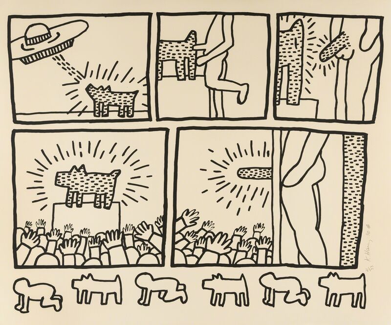 Keith Haring, ‘The Blueprint Drawings (see Littmann p.177)’, 1990, Print, Screenprint, Forum Auctions