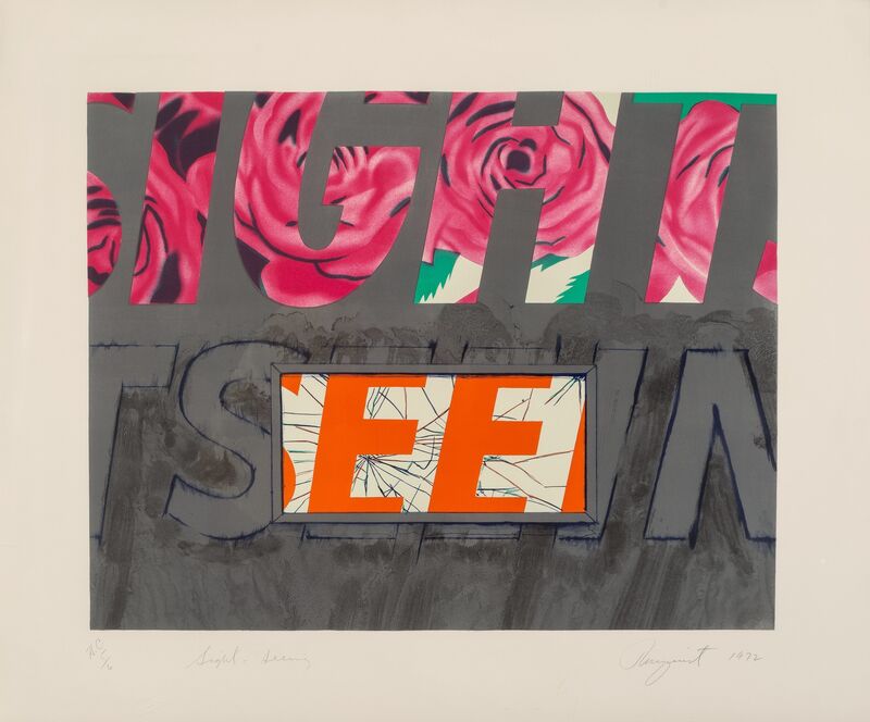 James Rosenquist, ‘Sight-Seeing’, 1972, Print, Lithograph and screenprint in colors on wove paper, Heritage Auctions