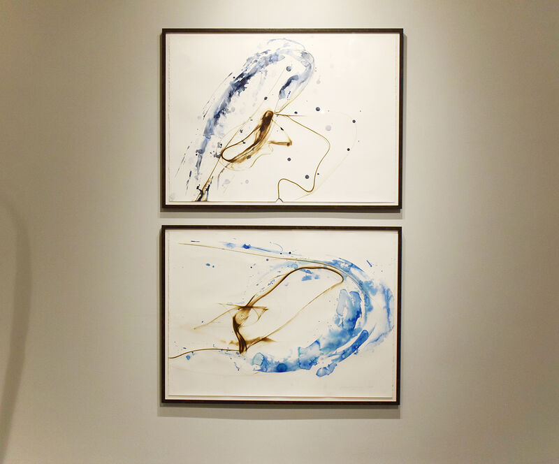 Etsuko Ichikawa, ‘Vitrified 2120’, 2020, Drawing, Collage or other Work on Paper, Glass pyrograph and watercolor on paper, Winston Wächter Fine Art