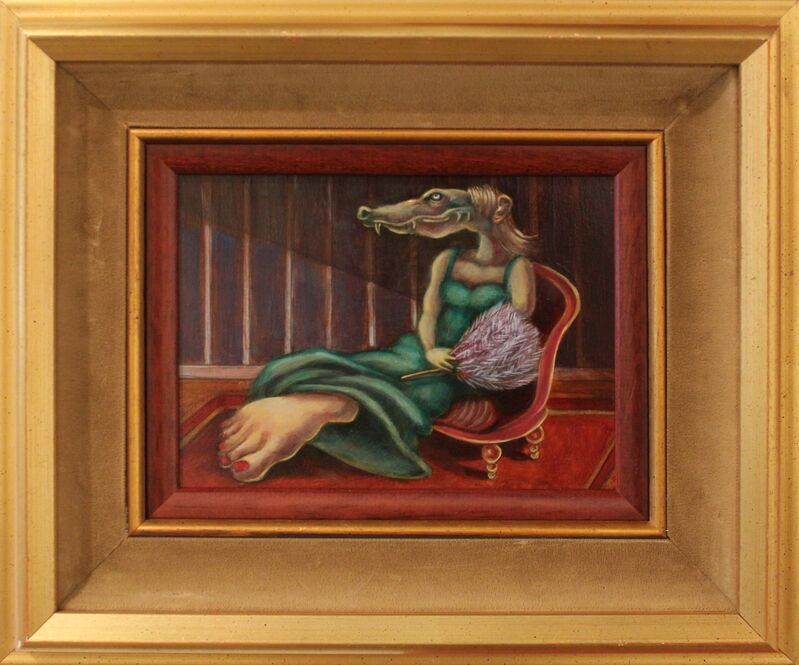 Gregg Gibbs, ‘Alligator Lady’, 2012, Painting, Oil on panel, Robert Berman Gallery