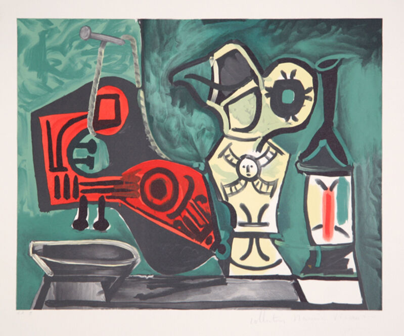 Pablo Picasso, ‘Composition a la Mandoline’, 1973-originally created in 1959, Print, Lithograph on Arches Paper, RoGallery