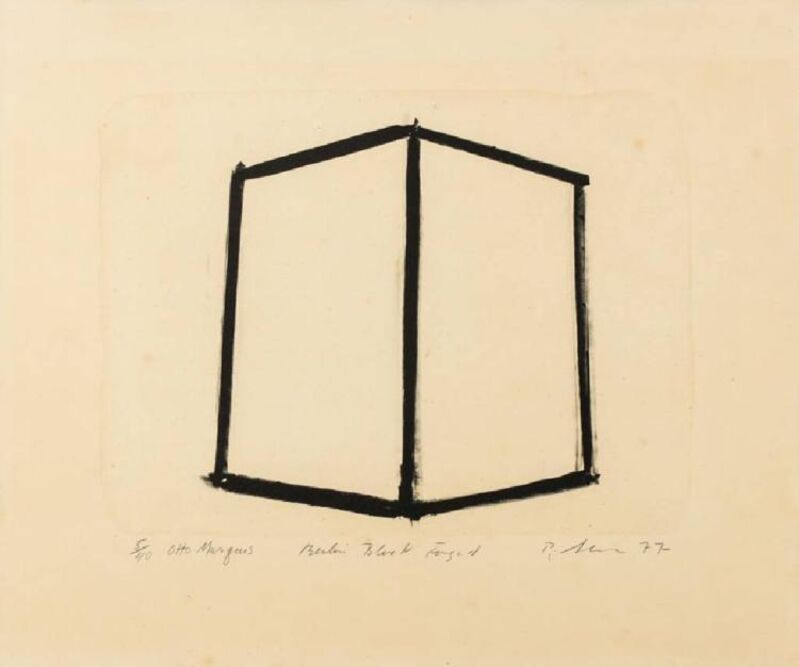 Richard Serra, ‘Berlin Block Forged’, 1977, Drawing, Collage or other Work on Paper, Lithograph, hand-made paper, Sebastian Fath Contemporary 