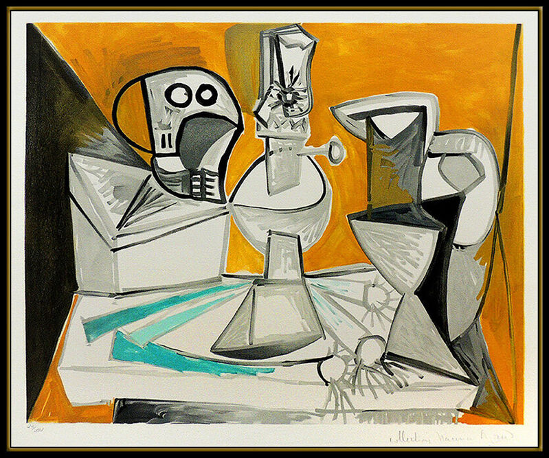 Pablo Picasso, ‘Tete de Morte, Lampe Cruches et Poireaux’, 1982, Reproduction, Color Lithograph, Original Art Broker