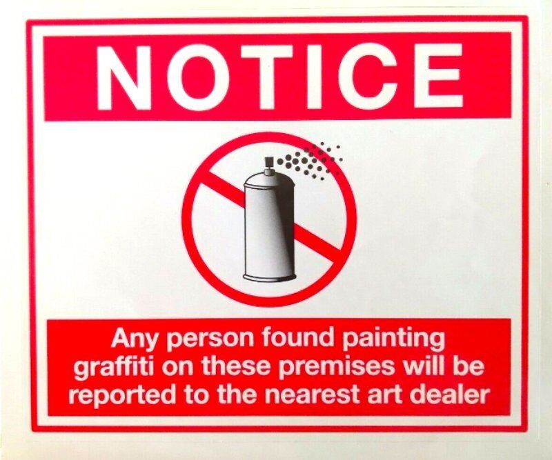 Banksy, ‘NOTICE’, 2010, Ephemera or Merchandise, Offset lithograph (sticker), AB Projects